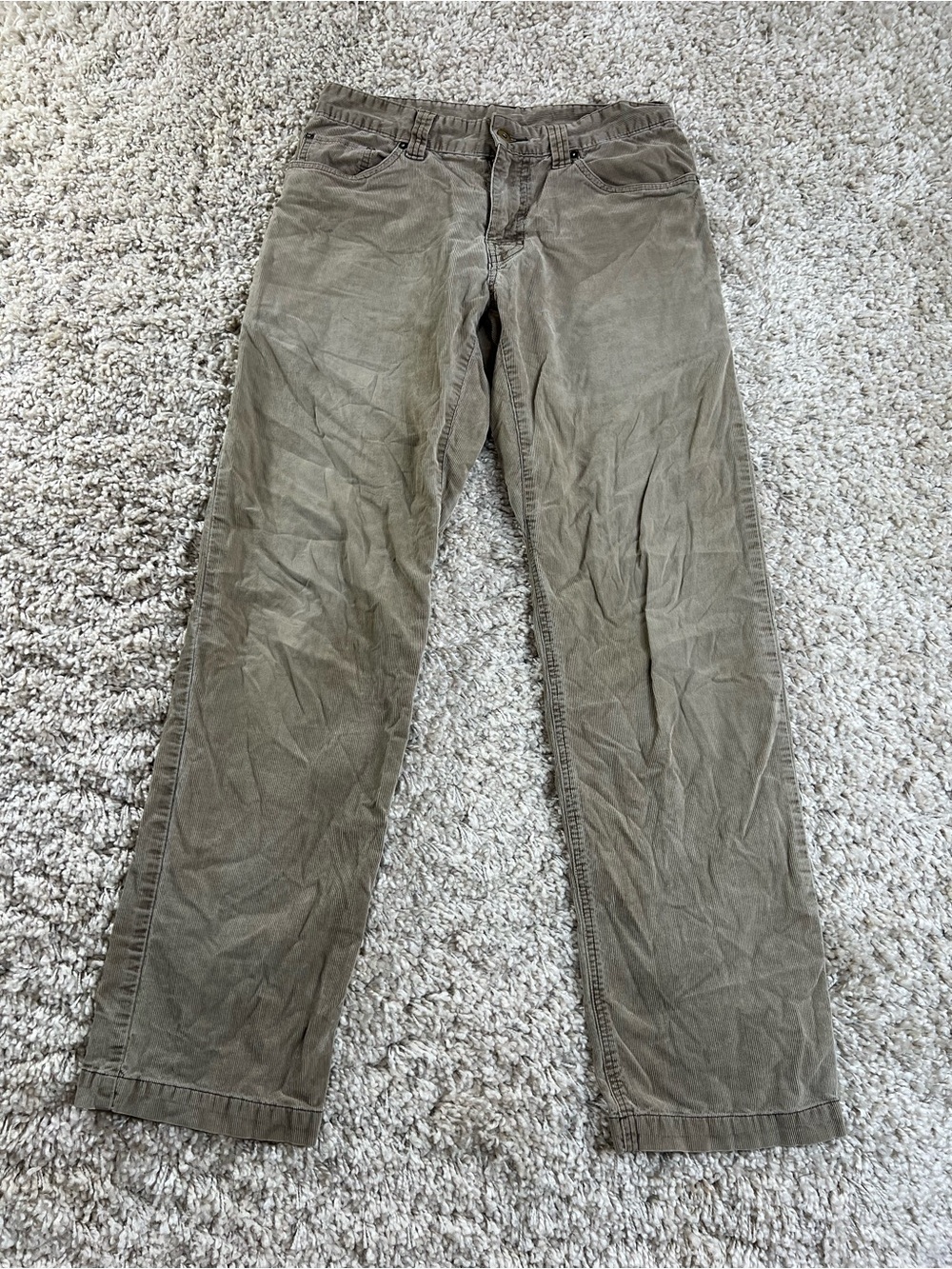 Prada Men's Corduroy Pants in Olive